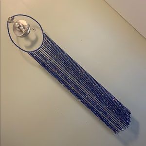 Beaded blue necklace